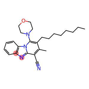 3-methyl-1-(morpholin-4-yl)-2-octylpyrido[1,2-a]benzimidazole-4-carbonitrile