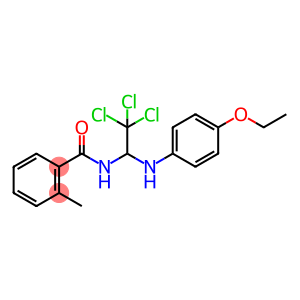 2-methyl-N-[2,2,2-trichloro-1-(4-ethoxyanilino)ethyl]benzamide