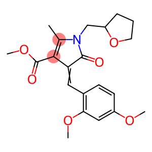 methyl 4-(2,4-dimethoxybenzylidene)-2-methyl-5-oxo-1-(tetrahydro-2-furanylmethyl)-4,5-dihydro-1H-pyrrole-3-carboxylate