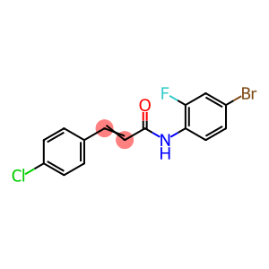 N-(4-BROMO-2-FLUOROPHENYL)-3-(4-CHLOROPHENYL)ACRYLAMIDE