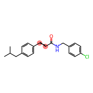 2-Propenamide, N-[(4-chlorophenyl)methyl]-3-[4-(2-methylpropyl)phenyl]-