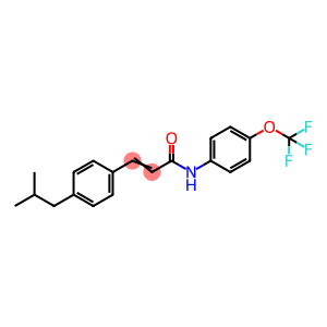 3-(4-ISOBUTYLPHENYL)-N-[4-(TRIFLUOROMETHOXY)PHENYL]ACRYLAMIDE