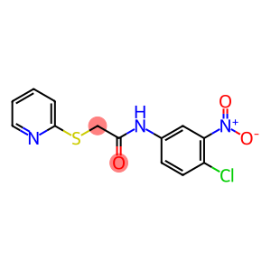 N-(4-CHLORO-3-NITROPHENYL)-2-(2-PYRIDINYLSULFANYL)ACETAMIDE
