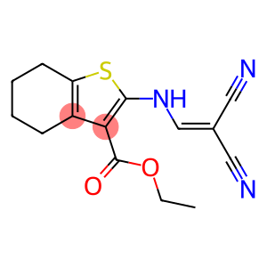 Benzo[b]thiophene-3-carboxylic acid, 2-[(2,2-dicyanoethenyl)amino]-4,5,6,7-tetrahydro-, ethyl ester