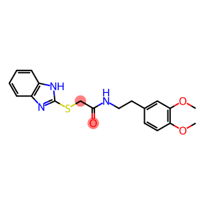 2-(1H-benzimidazol-2-ylsulfanyl)-N-[2-(3,4-dimethoxyphenyl)ethyl]acetamide