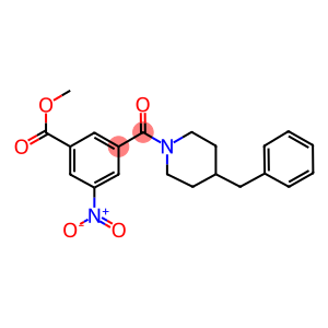 methyl 3-[(4-benzylpiperidin-1-yl)carbonyl]-5-nitrobenzoate