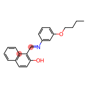 1-{[(3-butoxyphenyl)imino]methyl}-2-naphthol