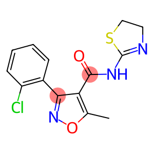 3-(2-chlorophenyl)-N-(4,5-dihydro-1,3-thiazol-2-yl)-5-methyl-4-isoxazolecarboxamide