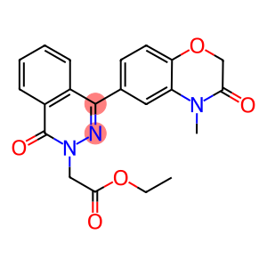 ethyl (4-(4-methyl-3-oxo-3,4-dihydro-2H-1,4-benzoxazin-6-yl)-1-oxo-2(1H)-phthalazinyl)acetate