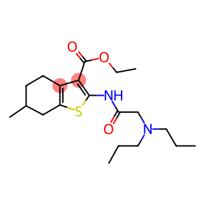 ethyl 2-{[(dipropylamino)acetyl]amino}-6-methyl-4,5,6,7-tetrahydro-1-benzothiophene-3-carboxylate