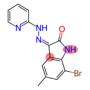 7-bromo-5-methyl-1H-indole-2,3-dione 3-(2-pyridinylhydrazone)