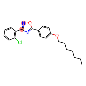 3-(2-chlorophenyl)-5-[4-(heptyloxy)phenyl]-1,2,4-oxadiazole