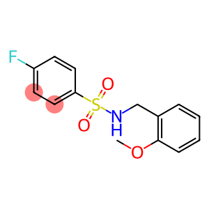 4-fluoro-N-{[2-(methyloxy)phenyl]methyl}benzenesulfonamide