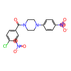 1-({4-chloro-3-nitrophenyl}carbonyl)-4-{4-nitrophenyl}piperazine