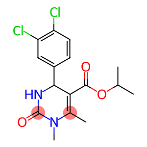 isopropyl 4-(3,4-dichlorophenyl)-1,6-dimethyl-2-oxo-1,2,3,4-tetrahydropyrimidine-5-carboxylate