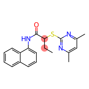 2-[(4,6-dimethyl-2-pyrimidinyl)sulfanyl]-N-(1-naphthyl)butanamide