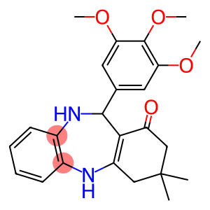 3,3-dimethyl-11-(3,4,5-trimethoxyphenyl)-2,3,4,5,10,11-hexahydro-1H-dibenzo[b,e][1,4]diazepin-1-one