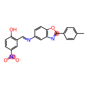 4-nitro-2-({[2-(4-methylphenyl)-1,3-benzoxazol-5-yl]imino}methyl)phenol