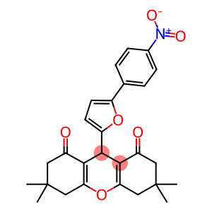 9-(5-{4-nitrophenyl}-2-furyl)-3,3,6,6-tetramethyl-3,4,5,6,7,9-hexahydro-1H-xanthene-1,8(2H)-dione