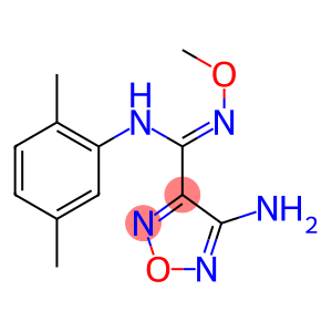 4-amino-N-(2,5-dimethylphenyl)-N'-methoxy-1,2,5-oxadiazole-3-carboximidamide