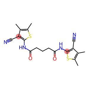 N~1~,N~5~-bis(3-cyano-4,5-dimethyl-2-thienyl)pentanediamide