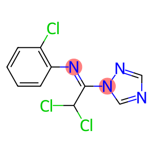 2-chloro-N-[2,2-dichloro-1-(1H-1,2,4-triazol-1-yl)ethylidene]aniline