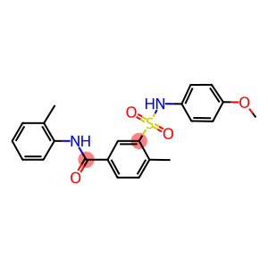 3-[(4-methoxyanilino)sulfonyl]-4-methyl-N-(2-methylphenyl)benzamide