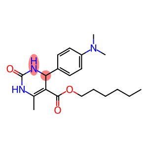 hexyl 4-[4-(dimethylamino)phenyl]-6-methyl-2-oxo-1,2,3,4-tetrahydropyrimidine-5-carboxylate