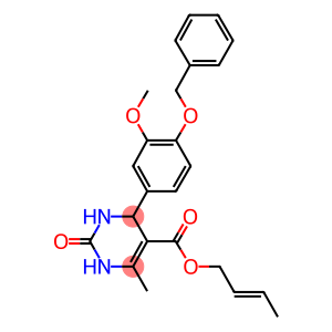 2-butenyl 4-[4-(benzyloxy)-3-methoxyphenyl]-6-methyl-2-oxo-1,2,3,4-tetrahydro-5-pyrimidinecarboxylate