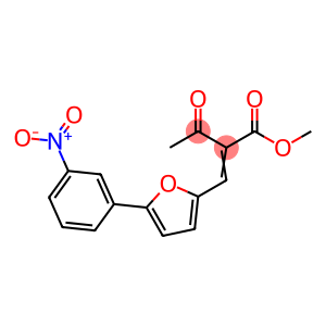 Butanoic acid, 2-[[5-(3-nitrophenyl)-2-furanyl]methylene]-3-oxo-, methyl ester