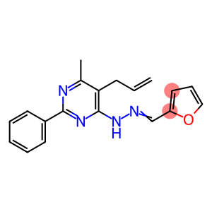 2-furaldehyde (5-allyl-6-methyl-2-phenyl-4-pyrimidinyl)hydrazone