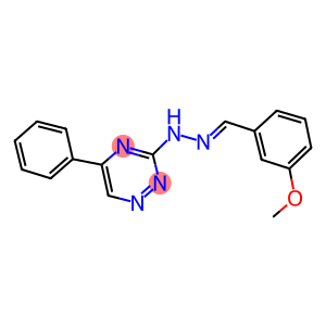 3-methoxybenzaldehyde (5-phenyl-1,2,4-triazin-3-yl)hydrazone