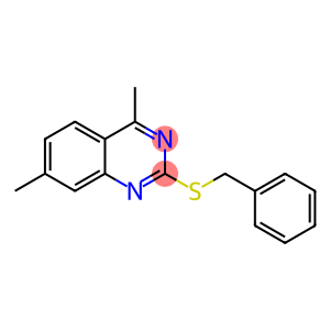 2-(benzylthio)-4,7-dimethylquinazoline