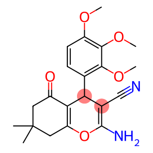 2-amino-7,7-dimethyl-5-oxo-4-(2,3,4-trimethoxyphenyl)-5,6,7,8-tetrahydro-4H-chromene-3-carbonitrile