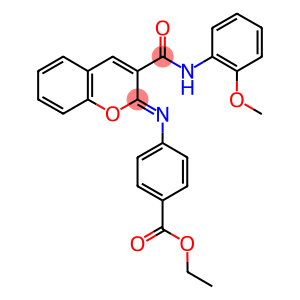 ethyl 4-({3-[(2-methoxyanilino)carbonyl]-2H-chromen-2-ylidene}amino)benzoate