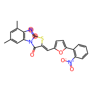 2-[(5-{2-nitrophenyl}-2-furyl)methylene]-6,8-dimethyl[1,3]thiazolo[3,2-a]benzimidazol-3(2H)-one