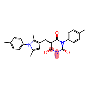 5-{[2,5-dimethyl-1-(4-methylphenyl)-1H-pyrrol-3-yl]methylene}-1-(4-methylphenyl)-2,4,6(1H,3H,5H)-pyrimidinetrione