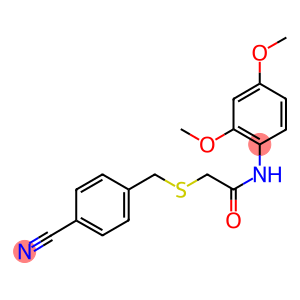 2-[(4-cyanobenzyl)sulfanyl]-N-(2,4-dimethoxyphenyl)acetamide