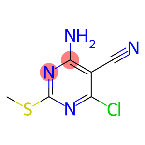 4-Amino-6-chloro-2-(methylthio)pyrimidine-5-carbonitrile