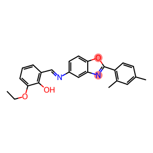 2-({[2-(2,4-dimethylphenyl)-1,3-benzoxazol-5-yl]imino}methyl)-6-ethoxyphenol