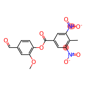 4-formyl-2-methoxyphenyl 3,5-bisnitro-4-methylbenzoate