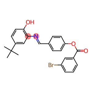 4-{[(5-tert-butyl-2-hydroxyphenyl)imino]methyl}phenyl 3-bromobenzoate