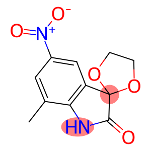 5'-nitro-7'-methyl-1',3'-dihydrospiro[1,3-dioxolane-2,3'-(2'H)-indole]-2'-one