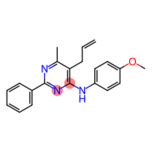 5-allyl-N-(4-methoxyphenyl)-6-methyl-2-phenyl-4-pyrimidinamine