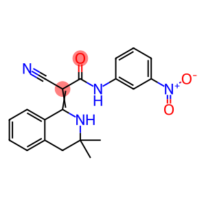 2-cyano-2-(3,3-dimethyl-3,4-dihydro-1(2H)-isoquinolinylidene)-N-{3-nitrophenyl}acetamide