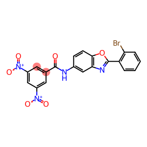 N-[2-(2-bromophenyl)-1,3-benzoxazol-5-yl]-3,5-bisnitrobenzamide