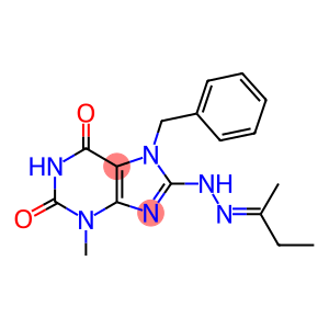 7-benzyl-3-methyl-8-[2-(1-methylpropylidene)hydrazino]-3,7-dihydro-1H-purine-2,6-dione