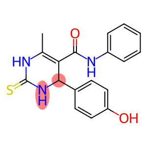 4-(4-hydroxyphenyl)-6-methyl-N-phenyl-2-thioxo-1,2,3,4-tetrahydro-5-pyrimidinecarboxamide