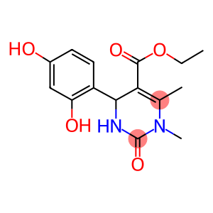 ethyl 4-(2,4-dihydroxyphenyl)-1,6-dimethyl-2-oxo-1,2,3,4-tetrahydro-5-pyrimidinecarboxylate