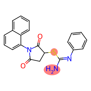 1-(1-naphthyl)-2,5-dioxopyrrolidin-3-yl N'-phenylimidothiocarbamate